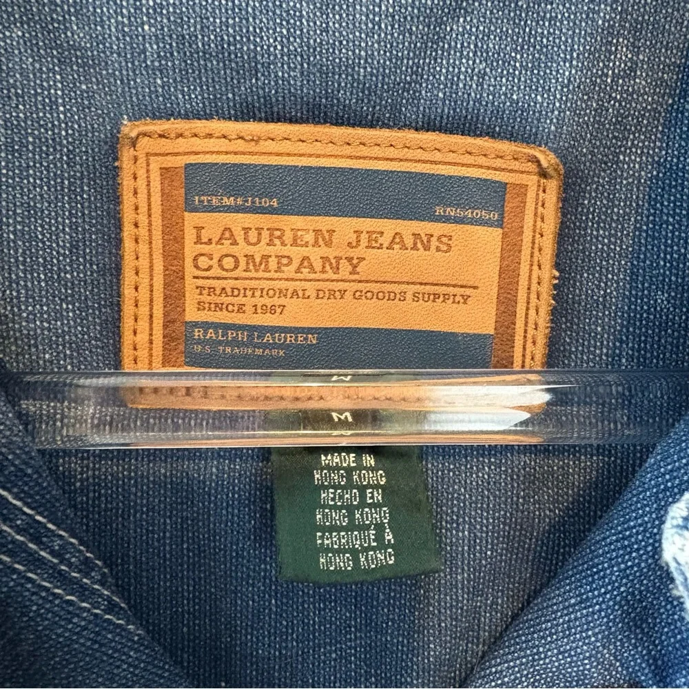Vintage 90s Ralph Lauren Lauren Jeans Co denim chore jacket - Picture 4 of 5